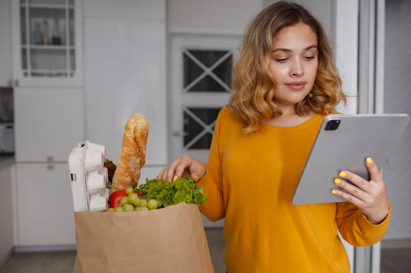 Insumos para alimentos en bolsa de papel