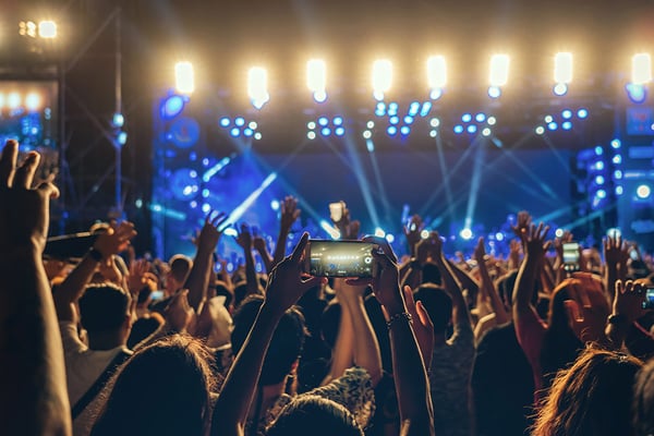 Festival de música con luces