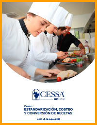 Curso Estandarización, costeo y conversión de recetas online - CESSA  Universidad